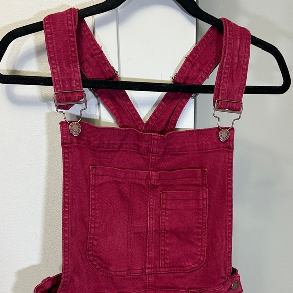 Judy Blue Women's Red Denim Overalls - Picture 3 of 10